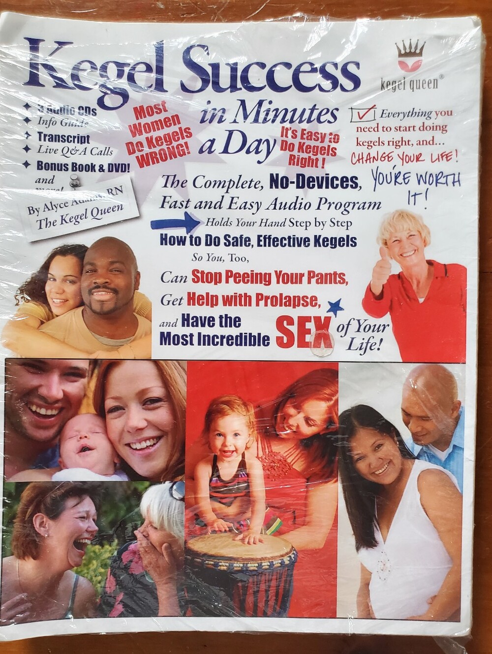 Kegel Success in Minutes a Day Audio Program Binder Alyce Adams RN Kegel Queen